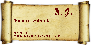 Murvai Gobert névjegykártya